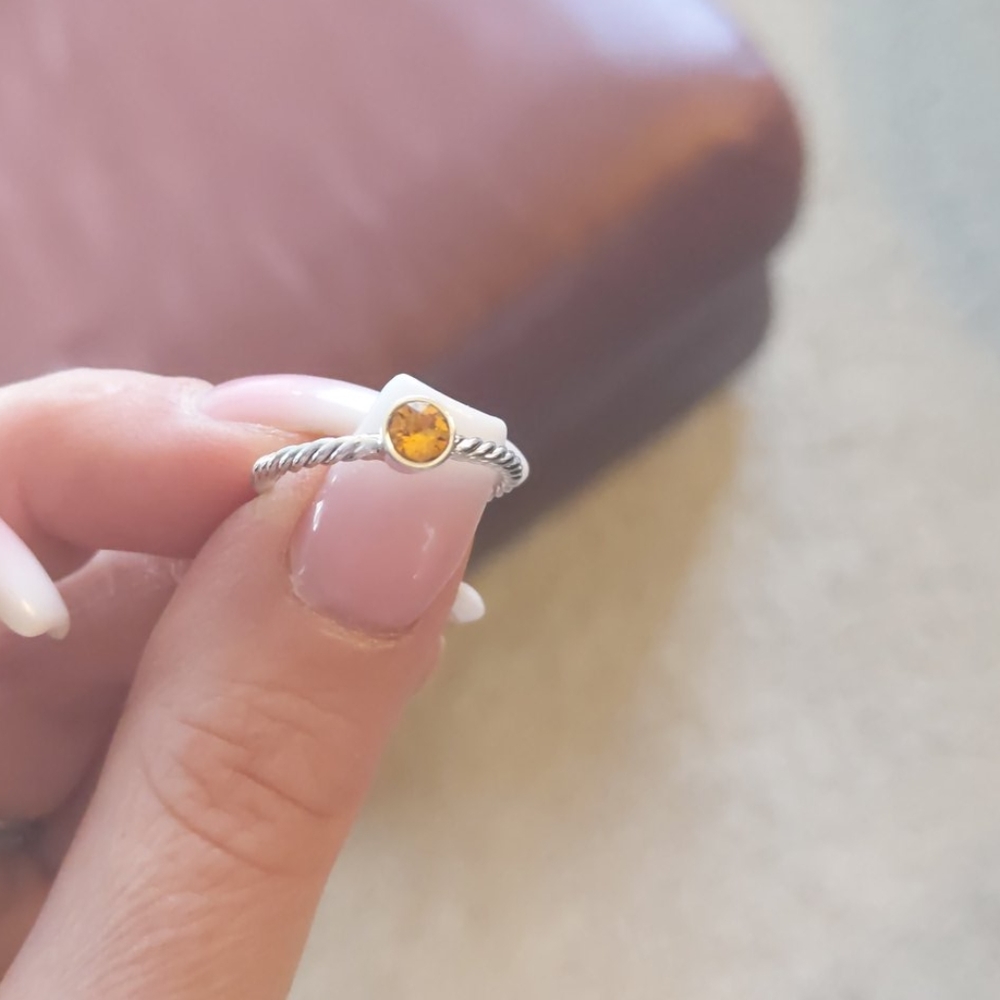 Touchstone November birthstone ring